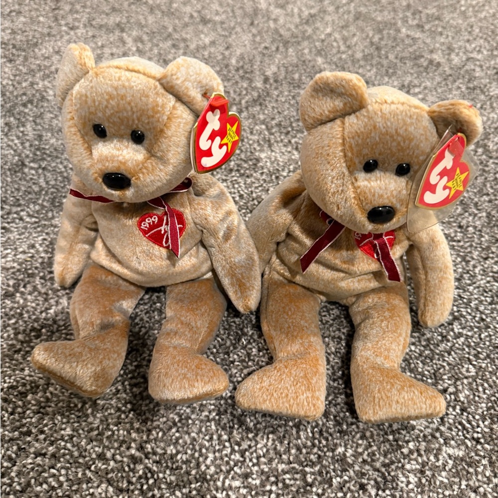 TY Beanie Babies Brown Teddy Bear 1999